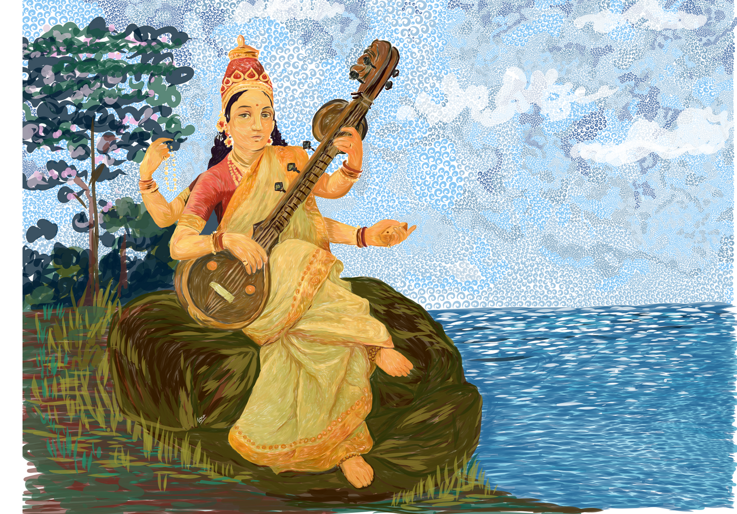 Ma Saraswati - Abundance of knowledge and learning